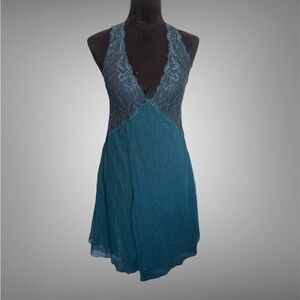 Intimo Teal Lace Dress